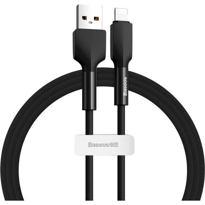 Дата кабель USB 2.0 AM to Lightning 1.0m black Baseus (CALGJ-01)