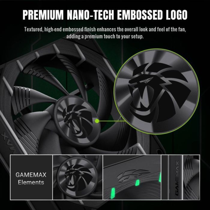 Кулер для корпуса Gamemax Tornado T12 ARGB изображение 9
