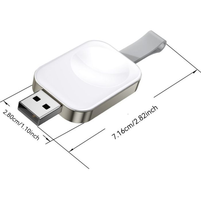 Зарядное устройство Essager Wireless charger for smart watch USB white (EWXA-YB02-Z) изображение 2