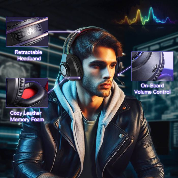 Навушники Redragon Scream H231 USB Black (71931) зображення 3