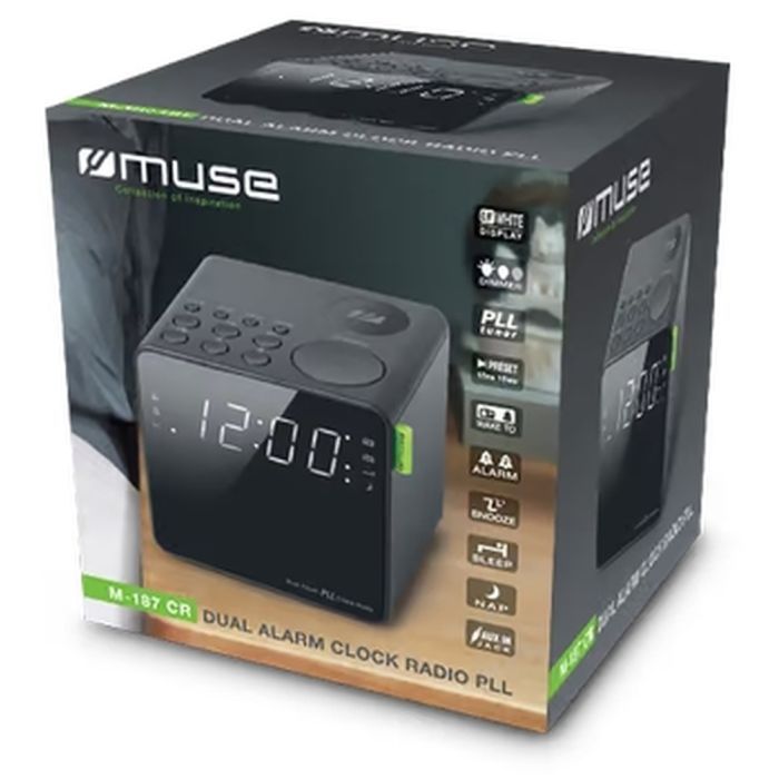 Настільний годинник Muse радіо-годинник (M-187 CR) зображення 2