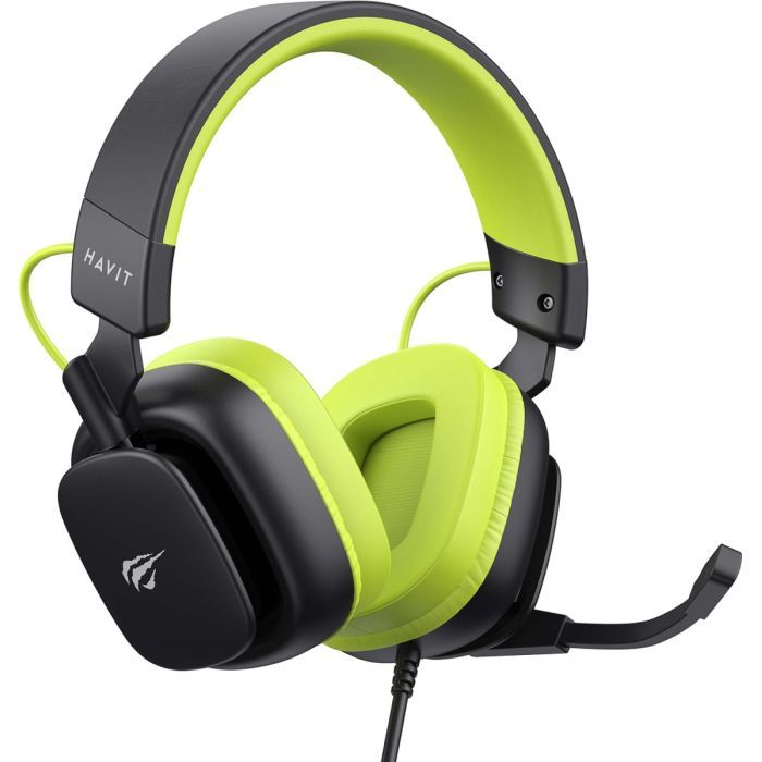 Навушники Havit H2048U USB 7.1 Black/Green (6939119034078) зображення 4