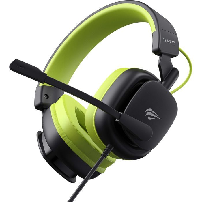 Навушники Havit H2048U USB 7.1 Black/Green (6939119034078) зображення 5