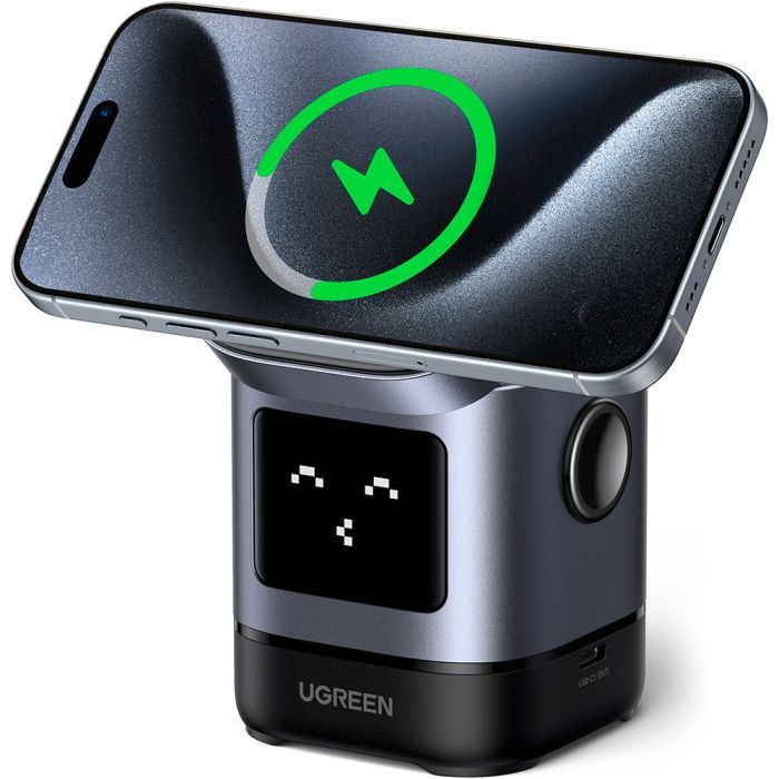 Зарядное устройство Ugreen 2-in-1 wireless iPhone + AirPods W709 gray (45775) изображение 2