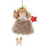 Елочная игрушка Chomik Фея хутро 8х16 см, коричнева (5900779900554_1) изображение 2