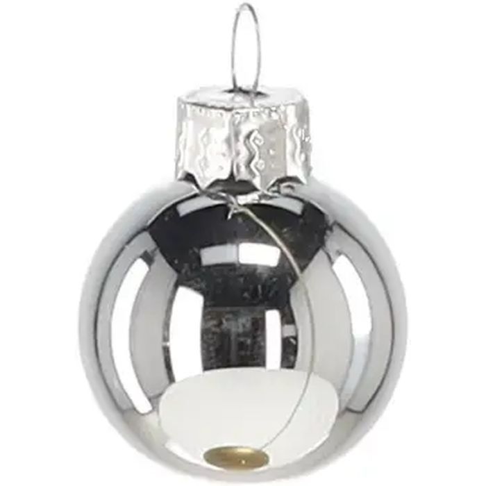 Ялинкова іграшка Chomik скляні кульки 11 шт, 3 см, червоні, золото (5900779882188) зображення 4