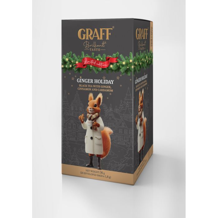 Чай Graff Ginger holiday с имбирем, корицей и кардамоном 20х1.8 г (gr.11433)