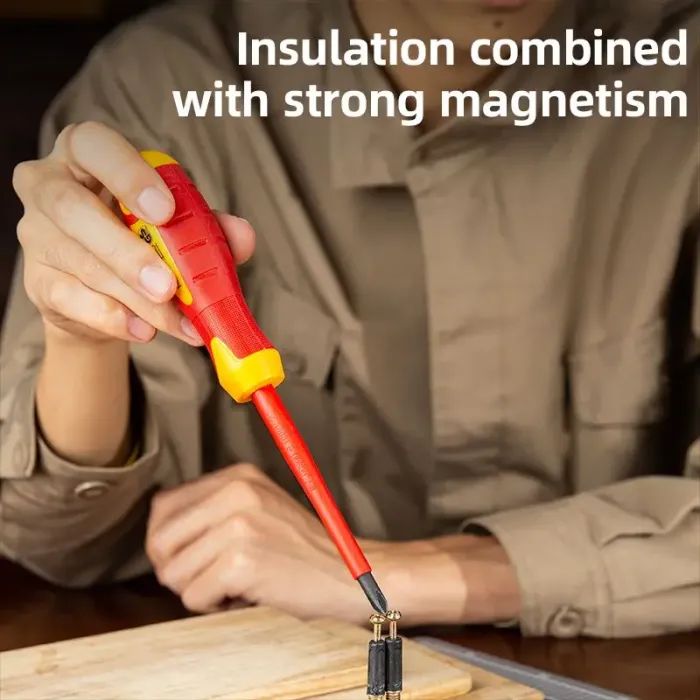 Викрутка Deli ізольована хрестова PH2 x 100 мм (EDL516100) зображення 4