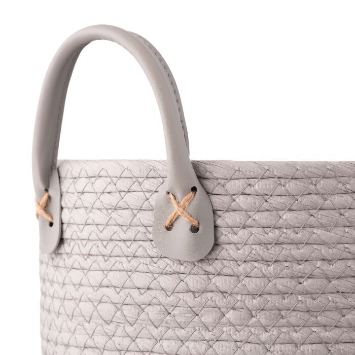 Корзина для хранения Ardesto Minimalism Бумажный шпагат Серая 6.9 л (ARHC2506RG) изображение 5
