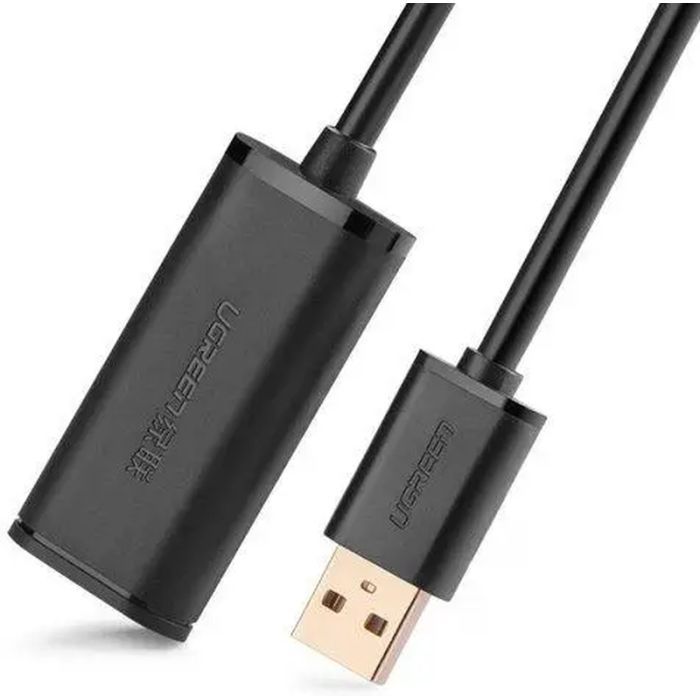 Дата кабель USB 2.0 AM to AF 15.0m Active black Ugreen (10323) изображение 2