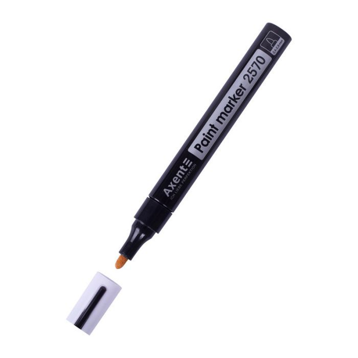 Маркер Axent Paint 2570-A, 2,4-2,8 мм круглий срібний (2570-34-A)