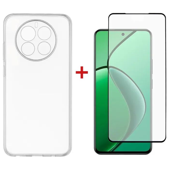 Чохол до мобільного телефона Dengos Realme 12 4G/5G TPU+glass Transparent (DG-KM-173)