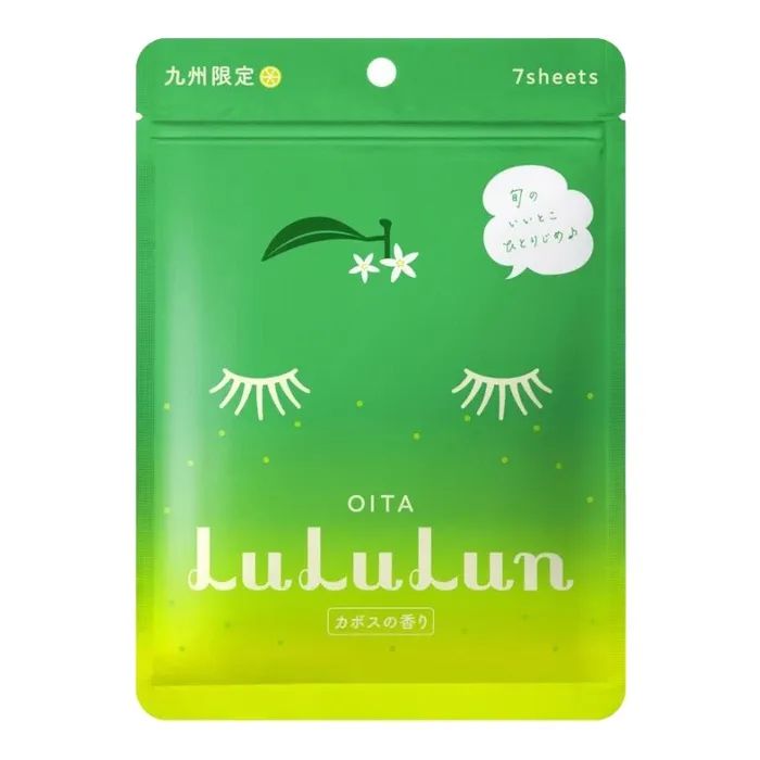 Маска для лица Lululun Premium Face Mask Кабоса из Оита 7 шт (4582305065954)