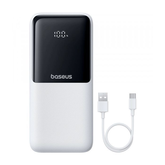 Батарея универсальная Baseus Lipow 20000mAh 22,5W PD, QC/3.0, White (P10079102213-00) изображение 4