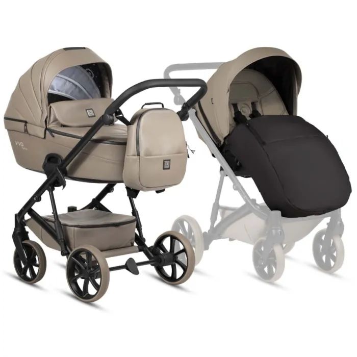 Коляска TUTIS 2 в 1 VIVA 6 plus (Leather Cedar) (1612083)