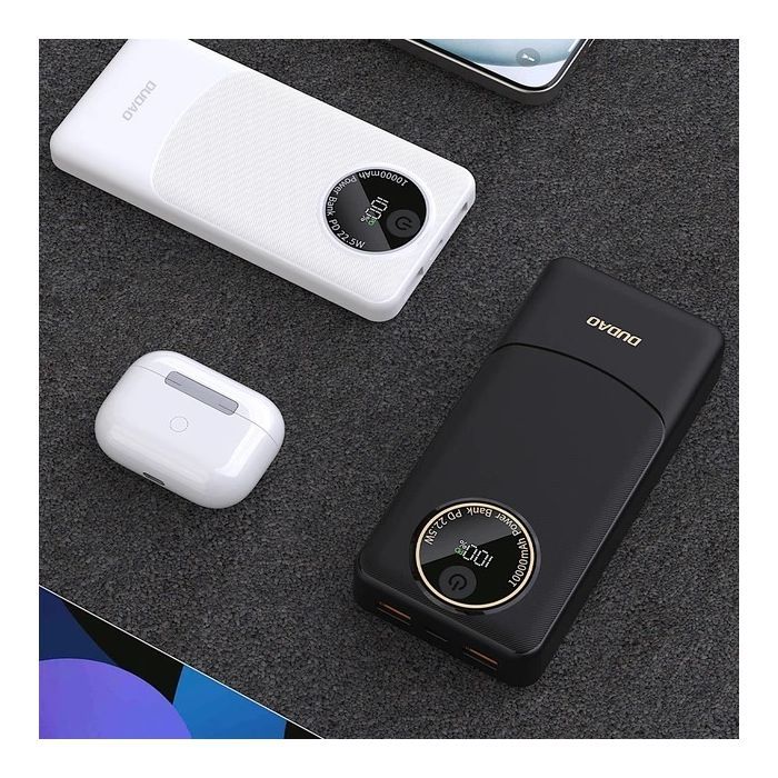 Батарея універсальна Dudao K12Pro 10000mAh 22,5W, PD, USB-A, USB-C (6976625333882) зображення 3