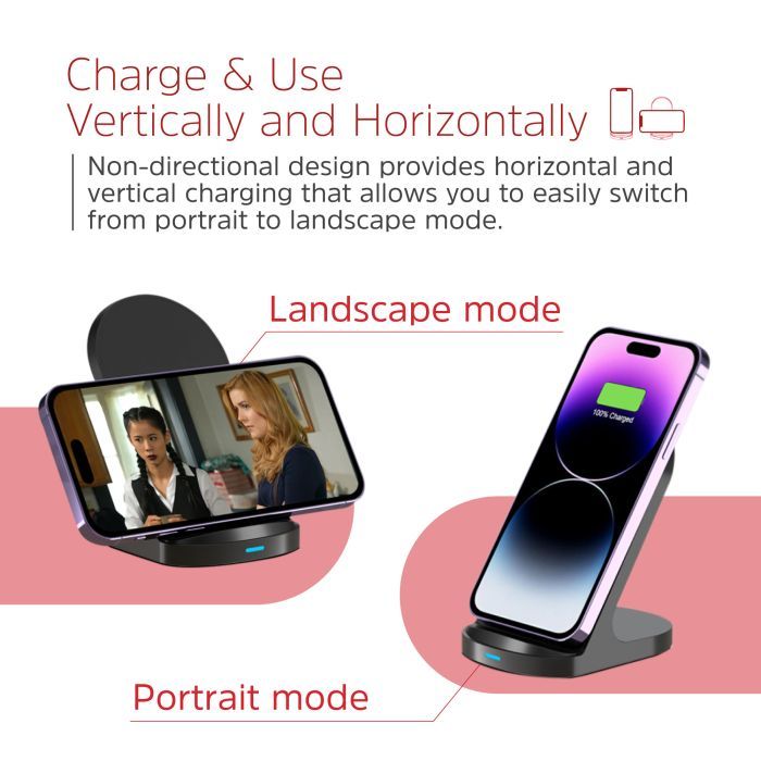 Зарядний пристрій Energizer Qi 15W wireless WCP108 black (WCP108) зображення 11