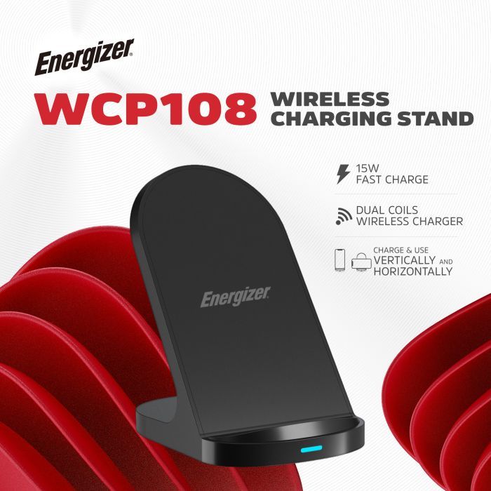 Зарядний пристрій Energizer Qi 15W wireless WCP108 black (WCP108) зображення 7