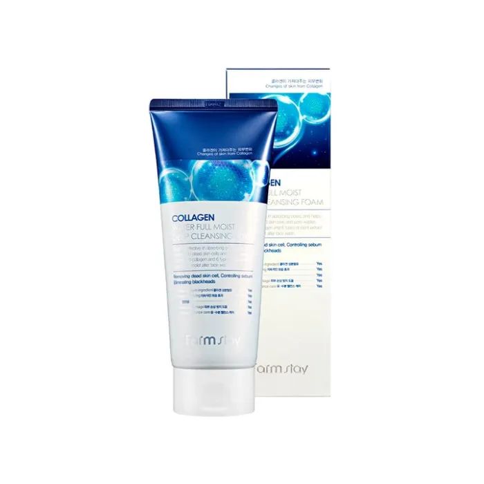 Пенка для умывания FarmStay Collagen Water Full Moist Deep Cleansing Foam 180 мл (8809480770968) изображение 2