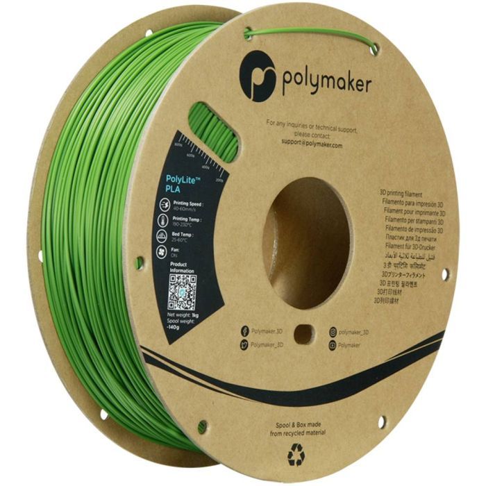 Пластик для 3D-принтера Polymaker PLA POLYLITE 1,75mm 1kg JUNGLE GREEN (PA02059)