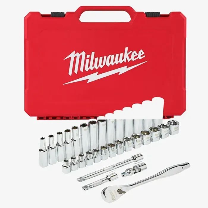 Набір торцевих головок Milwaukee метричних 3/8" з тріскачкою, (32шт) (4932464945)