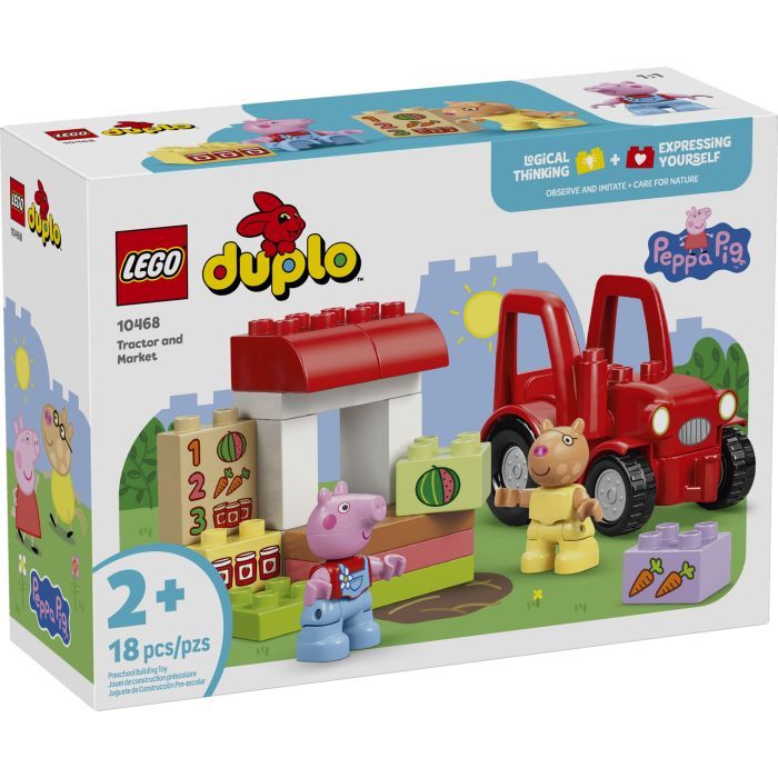 Конструктор LEGO DUPLO Peppa Pig Трактор и рынок (10468)