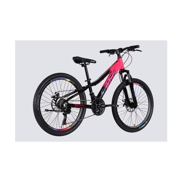 Велосипед Space 24" LYRA DD FR рама-11" AL 2026 сріблясто-зелений (OPS-SP-24-081) изображение 4