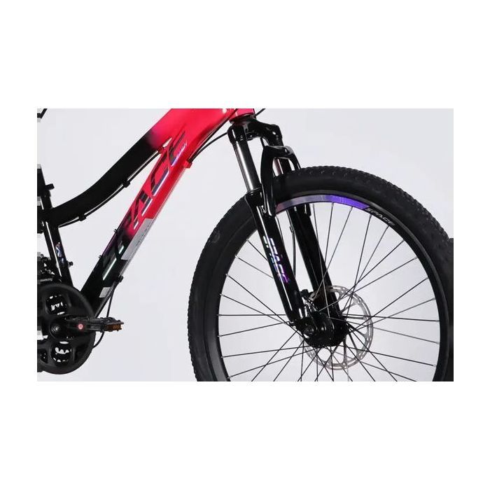 Велосипед Space 24" LYRA DD FR рама-11" AL 2026 сріблясто-зелений (OPS-SP-24-081) изображение 5