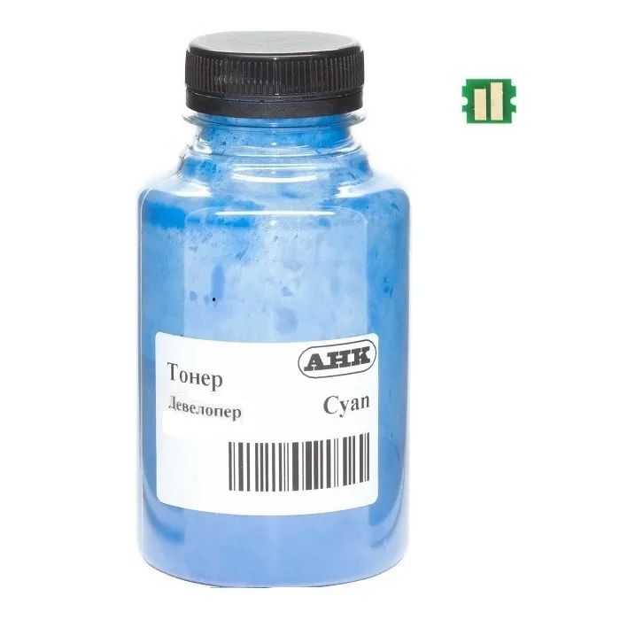 Тонер Kyocera Ecosys PA3500/MA3500, TK-5370 140г Cyan developer+chip АНК (50000576)