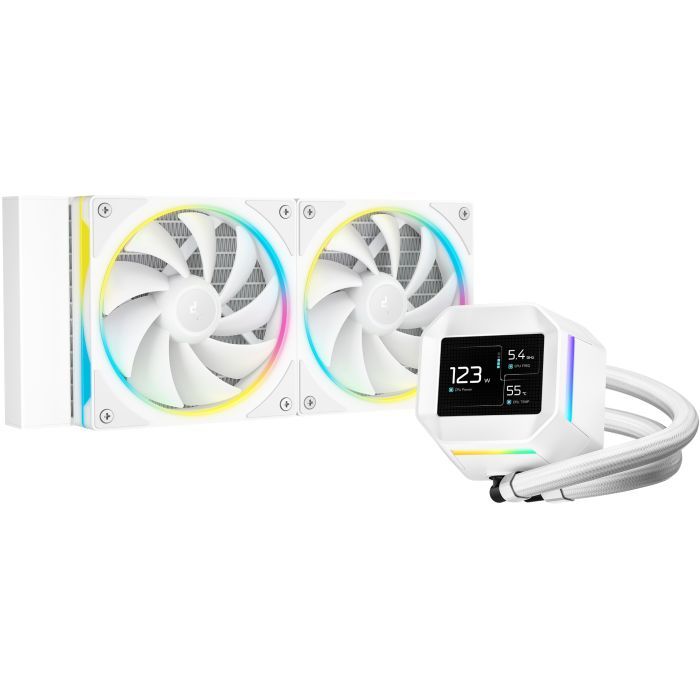 Система жидкостного охлаждения Deepcool LM240 WH (R-LM240-WHDMMC-1)