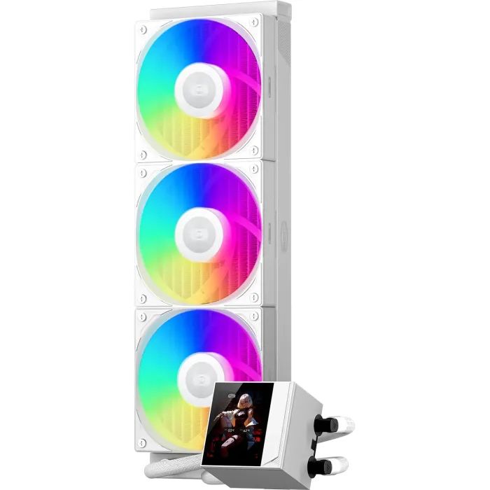 Система рідинного охолодження PcCooler DC360 Pro ARGB Display WH зображення 2