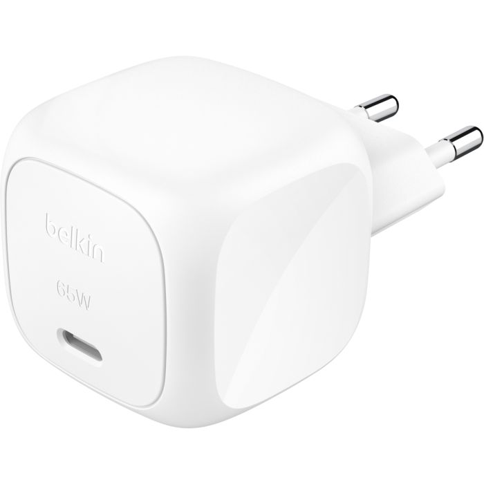 Зарядное устройство Belkin USB-C PD65W GaN PPS white (WCA011KQWH)