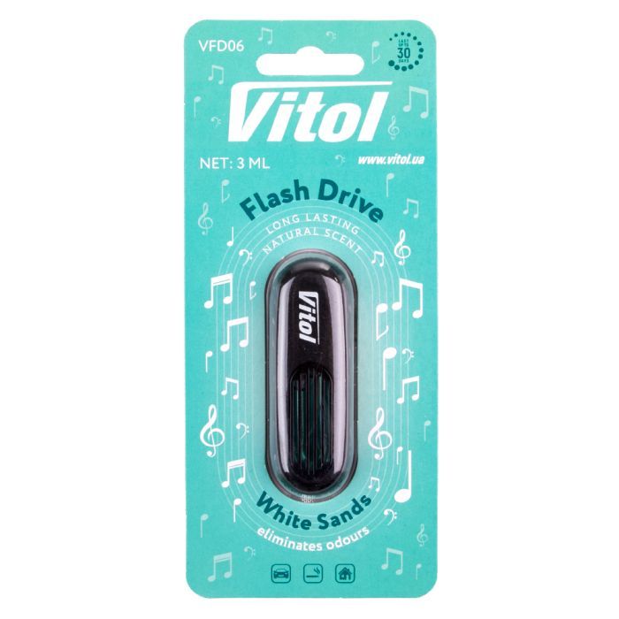 Ароматизатор для автомобиля VITOL Flash Drive White Sands (VFD06)