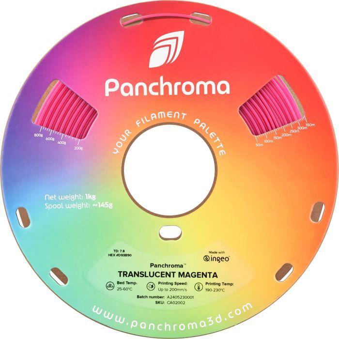 Пластик для 3D-принтера Polymaker PLA PANCHROMA TRANSLUCENT 1,75mm 1kg GREY (CA02004) зображення 2