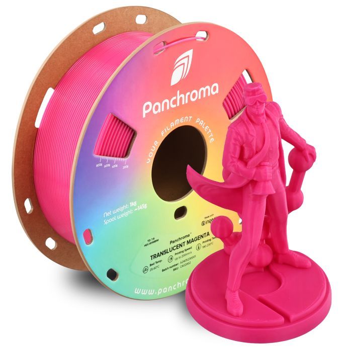 Пластик для 3D-принтера Polymaker PLA PANCHROMA TRANSLUCENT 1,75mm 1kg GREY (CA02004) зображення 5