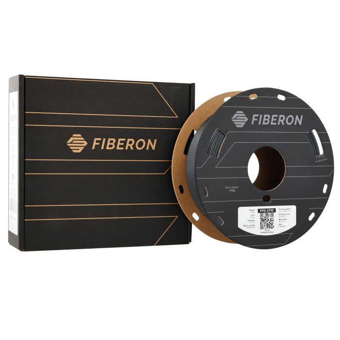 Пластик для 3D-принтера Polymaker Fiberon PPS-CF10 1,75mm 0,5kg BLACK (FM01001) зображення 4