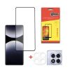 Скло захисне Dengos Xiaomi Redmi Note 14 Pro 5G + camera protection Black (DG-TGSCP-12)