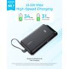 Батарея универсальная Anker 20000mAh 22.5W Built-In USB-C Cable Black (A110EH11) изображение 5