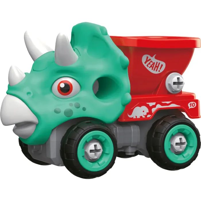 Конструктор Otamanko Машинка-конструктор Трицератопс самосвал Голубой/красный (OTA-113TS)