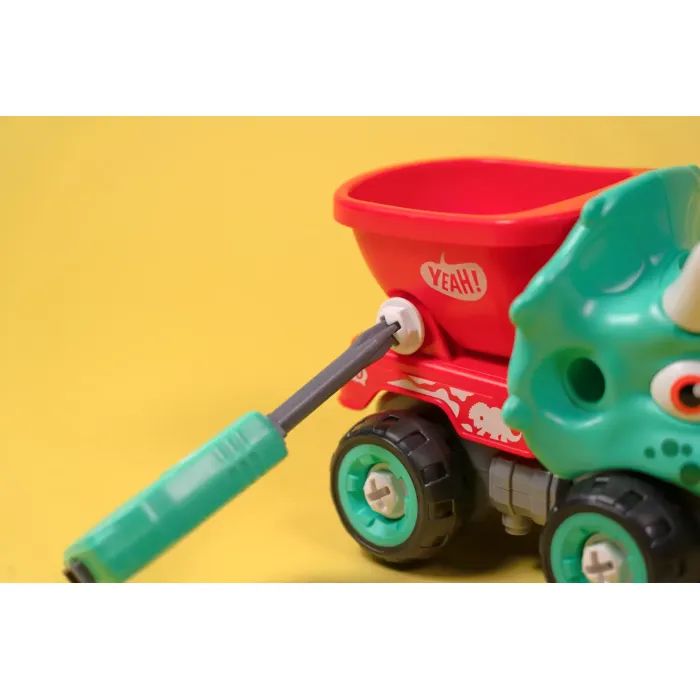 Конструктор Otamanko Машинка-конструктор Трицератопс самосвал Голубой/красный (OTA-113TS) изображение 3