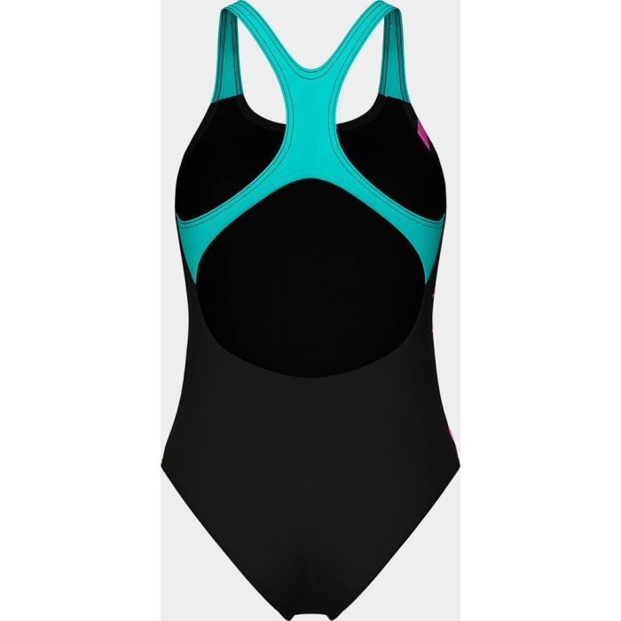 Купальник Arena Graphic Swimsuit Swim Pro L 010809-580 чорний, блакитний, рожевий 36 (3468337757405) изображение 9
