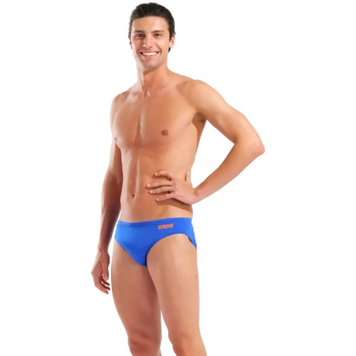 Плавки Arena Team Swim Briefs Solid 004773-504 темно-сірий 75 (3468337617723)