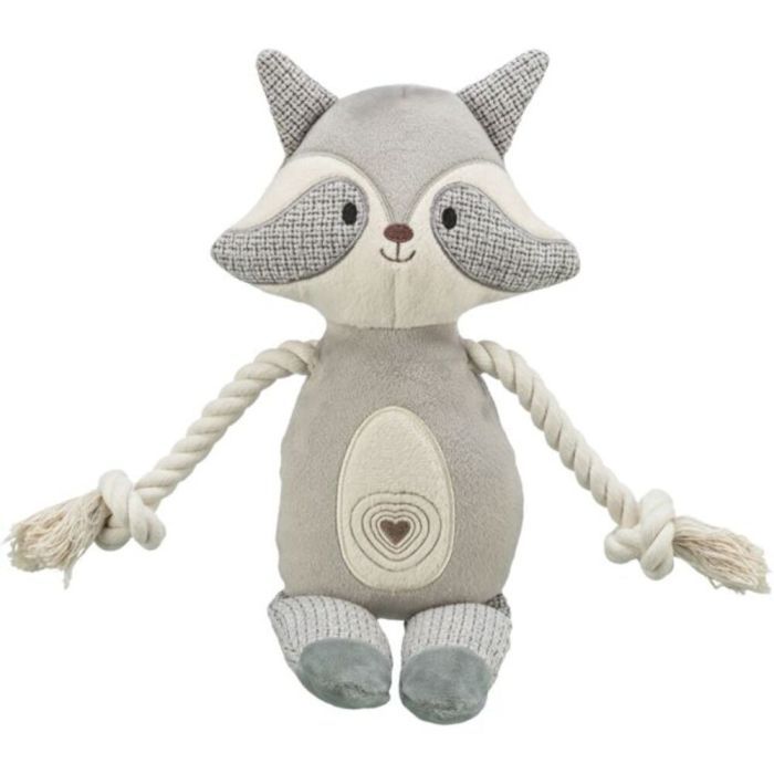 Игрушка для собак Trixie Енот с пищалкой серый 33 см (4011905361550)