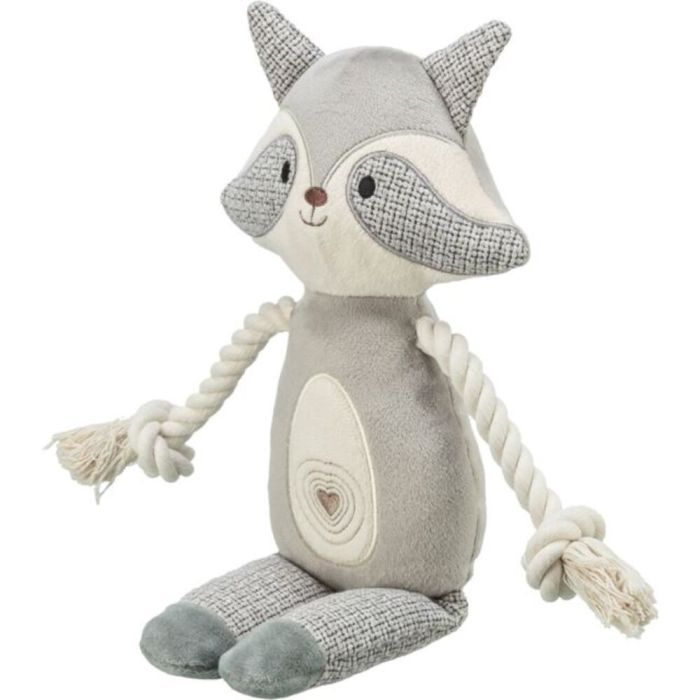 Игрушка для собак Trixie Енот с пищалкой серый 33 см (4011905361550) изображение 2