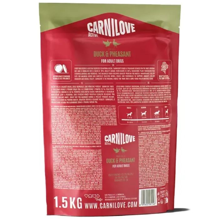 Сухий корм для собак Carnilove Active Duck & Pheasant 4 кг (8595602581160) зображення 2