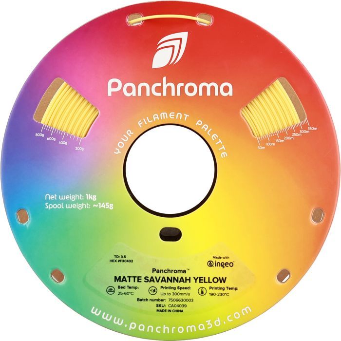 Пластик для 3D-принтера Polymaker PLA PANCHROMA MATTE 1,75mm 1kg SAVANNAH YELLOW (CA04039) изображение 2