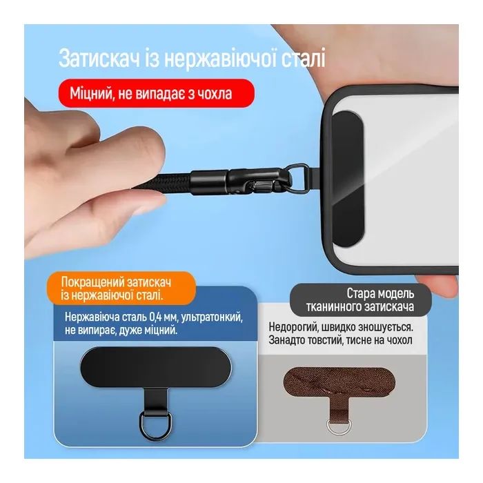 Ремешок для смартфона ColorWay Handy Strap, orange (CW-SCHS-OG) изображение 5