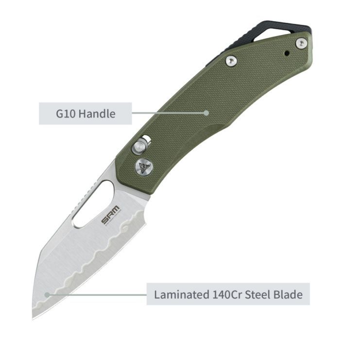 Нож SRM Cub, Green G10, Satin (261M-GP2) изображение 8