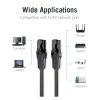 Патч-корд 5м, UTP cat 6 RJ-45 flat black Vention (IBJBJ) изображение 2