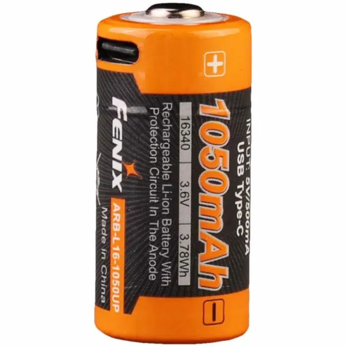 Аккумулятор Fenix 16340 (1050 mAh) Type-C (ARB-L16-1050UP) изображение 2